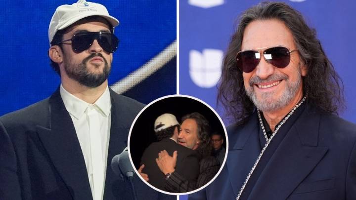 Así fue el encuentro entre Bad Bunny y Marco Antonio Solís en los Latin Grammy 2025, ¿planean colaboración?