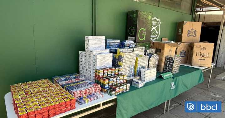 Tres detenidos y más de $15 millones en productos ilegales incautados en Barrio Meiggs