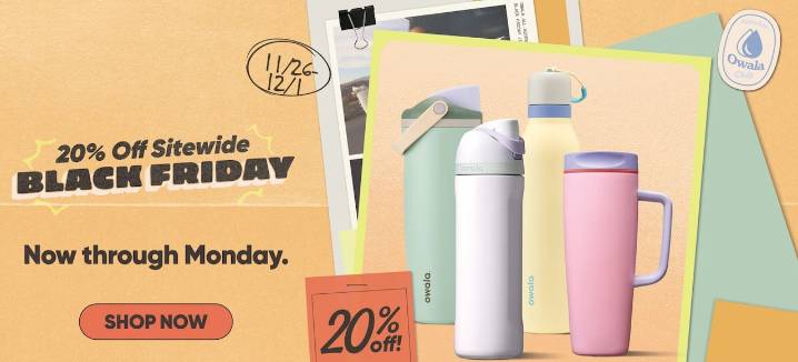 This viral water bottle brand has a sitewide 20% off sale through Black Friday weekend