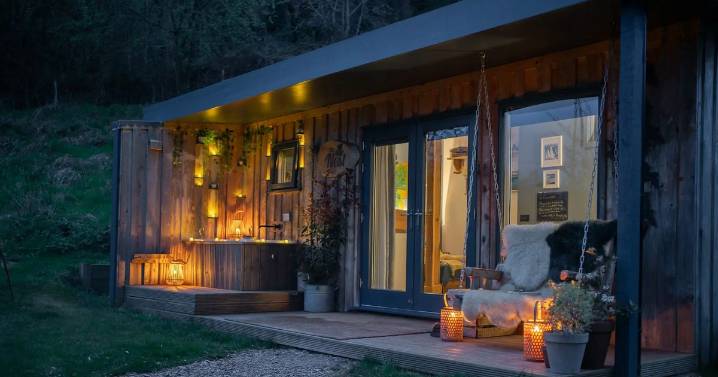 Luxury dog-friendly forest cabin 40 mins from Bristol is perfect place for Autumn escape