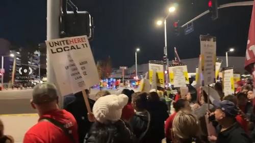 Hundreds of airline catering workers allege unsafe working conditions, protest near LAX amid Thanksgiving travel rush