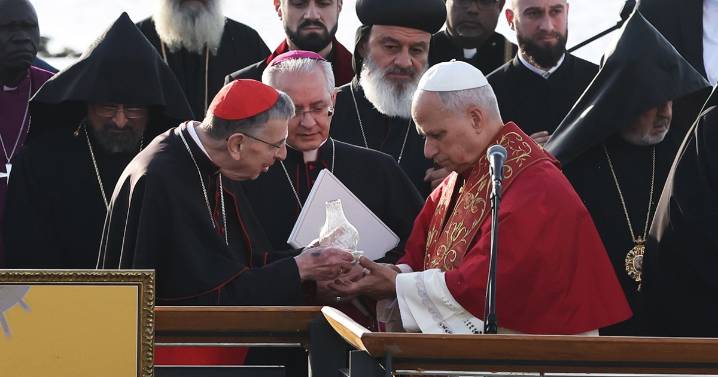 Pope joins patriarchs at historic Christian site in Turkey to commemorate creed and pray for unity