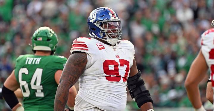 NY Giants DT Dexter Lawrence injury limited snap counts vs. Lions