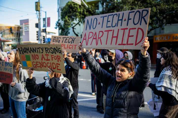 Protests at Microsoft Conference Target Tech Giant’s Ties With Israeli Military