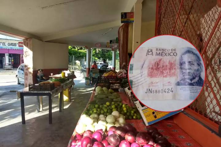 Comerciante alerta por presencia de billetes falsos en mercado de Bacalar tras ser estafado