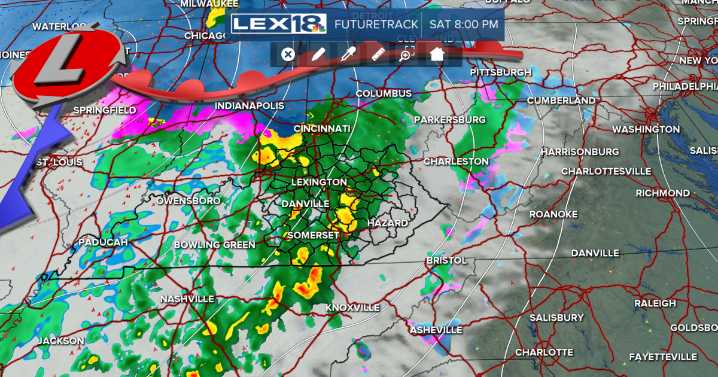 Mostly rain but a few may see snowflakes Saturday evening