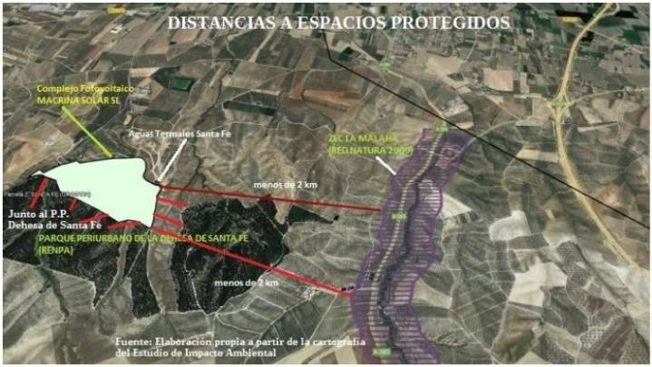 Paralizado otro macroproyecto fotovoltaico que amenazaba a la Vega de Granada