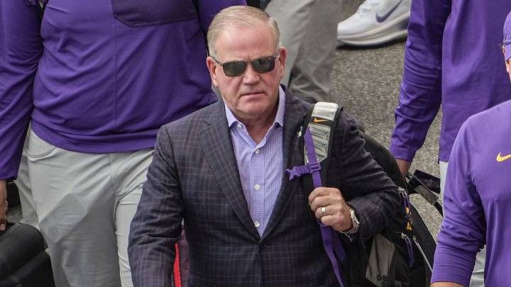 Brian Kelly’s son hints LSU football barred fired HC from attending Senior Day