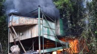Gigantesco golpe contra la minería en Amazonas: 14 dragones fueron destruidos
