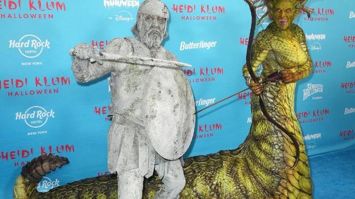 Heidi Klum turns into Medusa for Halloween