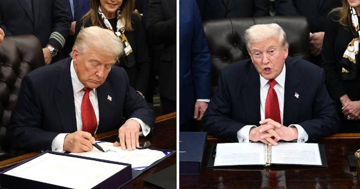 Trump, 79, Tries to Hide His Seriously Bruised Hand in Oval Office