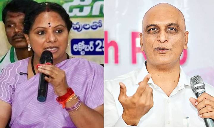 Kavitha Targets Harish Rao, Accuses Him of Using Benami Company for ₹1,700 Crore Project