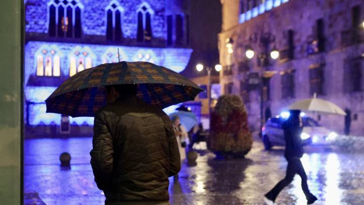 La borrasca Claudia deja lluvia y viento a su paso por León, en fotos