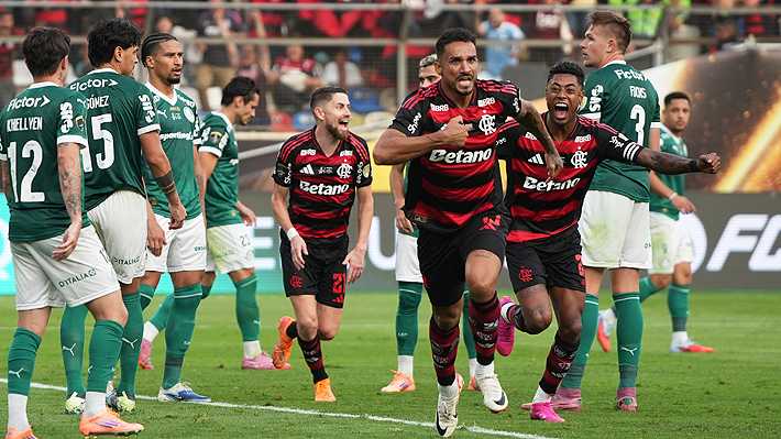 Con Pulgar titular y figura: Flamengo venció a Palmeiras y ganó su cuarta Libertadores... Mira el gol y la jugada que pudo ser roja para el chileno