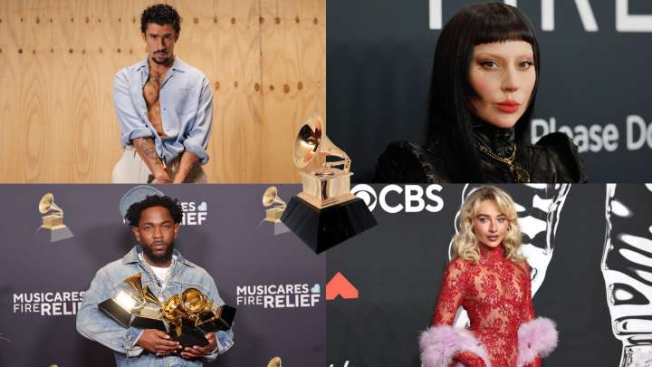 Desde Bad Bunny hasta Lady Gaga, estos son los nominados al Grammy 2026
