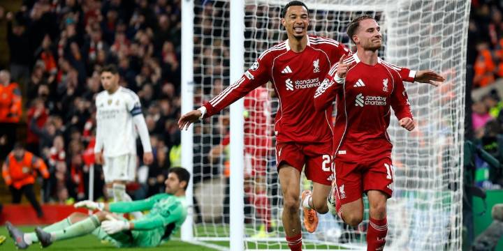 El gol de Alexis Mac Allister para darle la ventaja a Liverpool ante Real Madrid por la Champions League