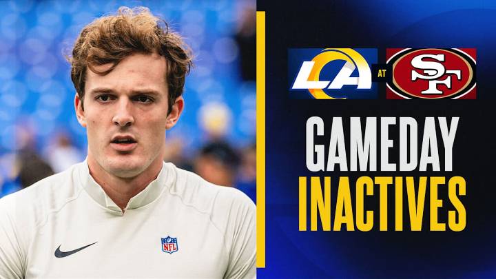 Joshua Karty and Alex Ward among Rams' inactives for Week 10 at 49ers