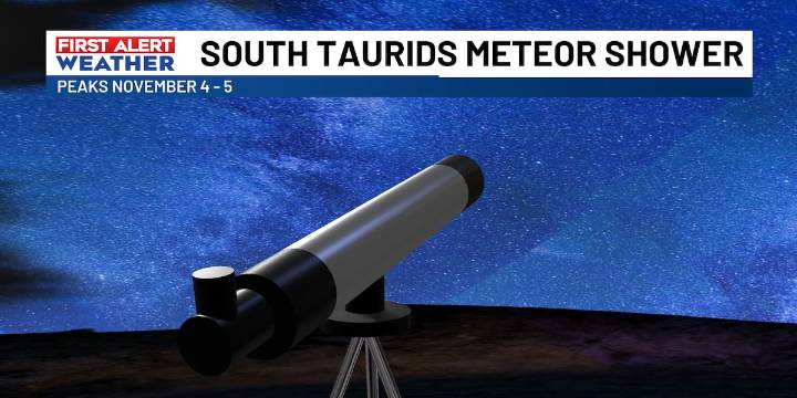 FIRST ALERT: Southern Taurids Meteor Shower peaks this week