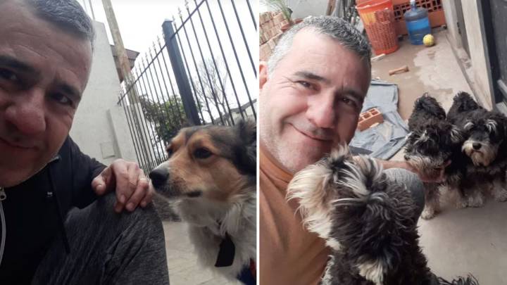 Un técnico de aires se volvió viral por su costumbre más tierna: fotos con los perros de sus clientes