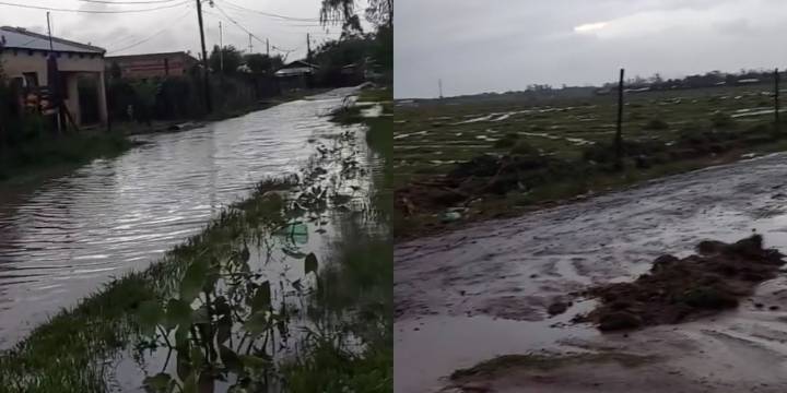 Evacuaron a varias familias de Corrientes, luego de que reportaran una crecida en el río Santa Lucía