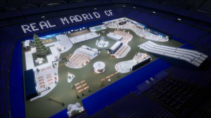 El Bernabéu se transforma en un cuento de Navidad