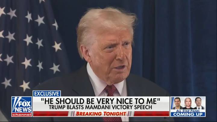 Trump Rips Mamdani’s ‘Dangerous’ Victory Speech: ‘He Should Be Nice to Me’