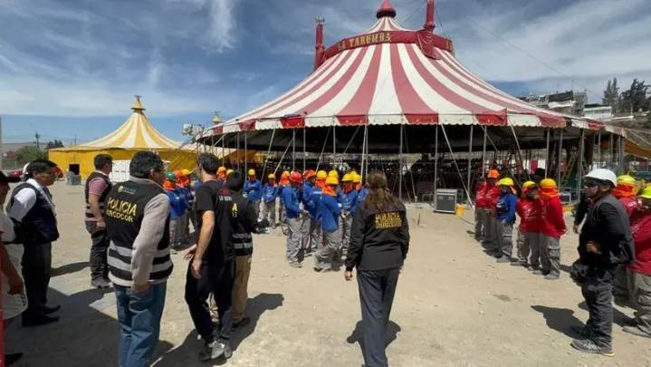Treinta soldados del Ejército son detenidos por presuntamente participar en el desmontaje de un circo en Arequipa