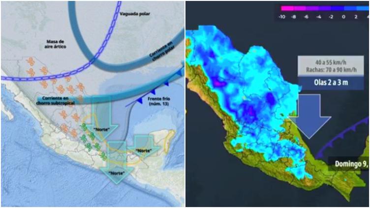 ¡Saca tus cobijas! Entrará mañana Frente Frío 13
