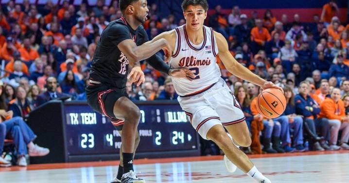 Stojakovic scores 23 and blocks late 3 attempt as No. 14 Illinois beats No. 11 Texas Tech 81