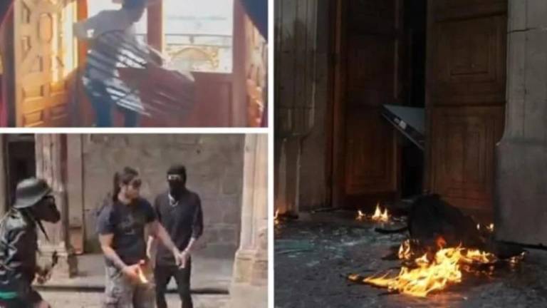 Manifestantes irrumpen en Palacio Estatal de Michoacán; Morena pide no hacer ‘politiquería’