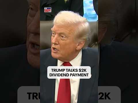 President Trump teases his $2K tariff dividend payment idea again