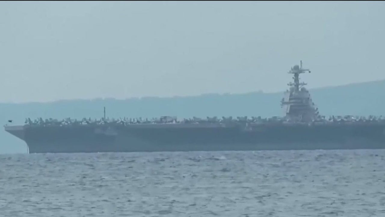 U.S. sends world's largest warship to Venezuela