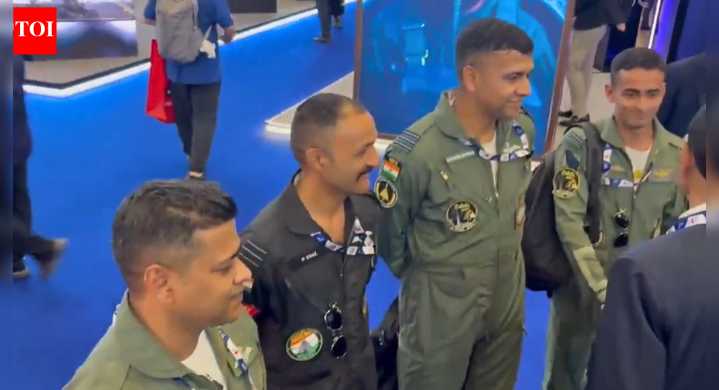 Dubai Tejas crash: Pilot Namansh Syal seen smiling with officials moments before tragedy