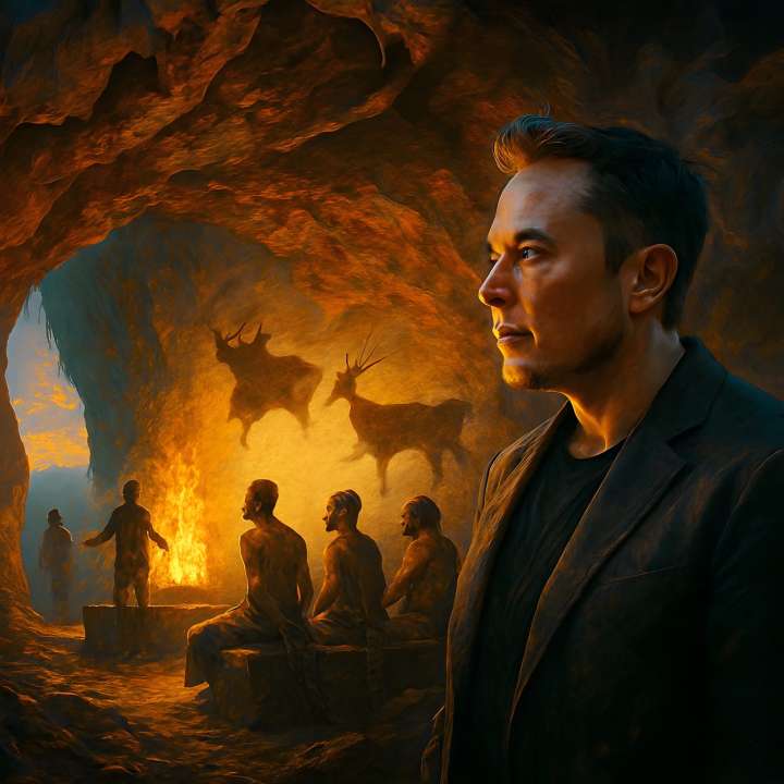 Elon Musk's Vision Of The Future For Smartphones Resembles Plato's Cave