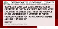 Eastern New Mexico University relieves head football coach Kelley Lee of his duties