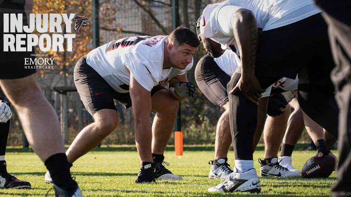 Falcons injury report: Chris Lindstrom, Mike Hughes questionable vs. Colts