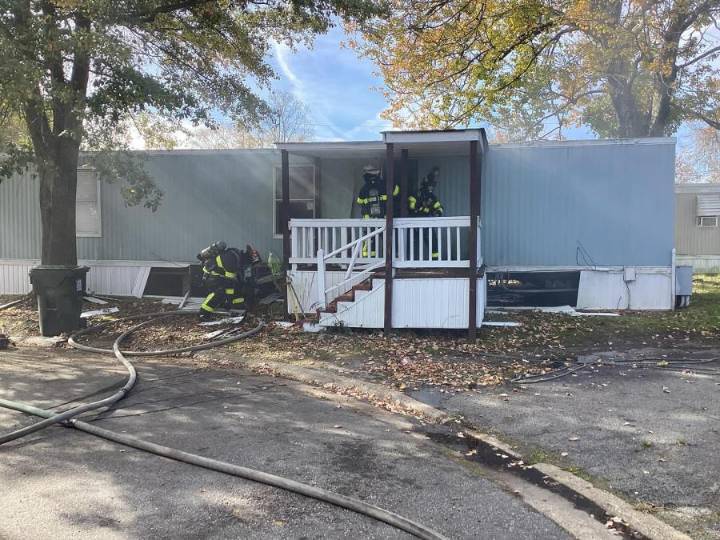 Fire damages trailer in Portluck area of Chesapeake