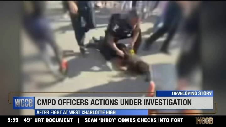 CMPD officer’s actions under investigation after fight at West Charlotte High School
