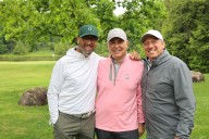 Pitching in: A solid drive at Öviinbyrd Golf Club for two Toronto