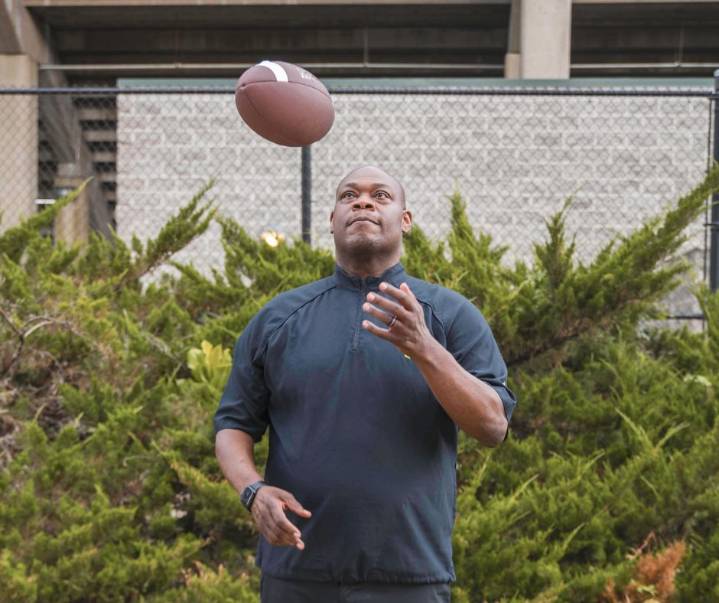 Berry Buc great Eric Kerley builds fitness career on football lessons