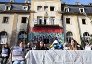 Piden un techo para las 111 personas que serán desalojadas el jueves del instituto de Martutene