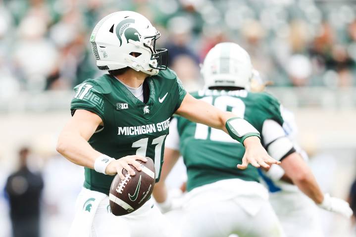 Michigan State quarterback Alesssio Milivojevic to start vs. Penn State today