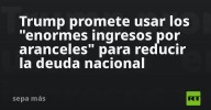 Trump promete usar los "enormes ingresos por aranceles" para reducir la deuda nacional