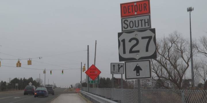 MDOT closing ramps and lanes on US-127 in preparation for traffic shift