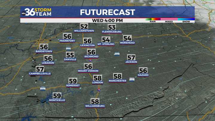Temperatures moderate with quiet weather into the mid