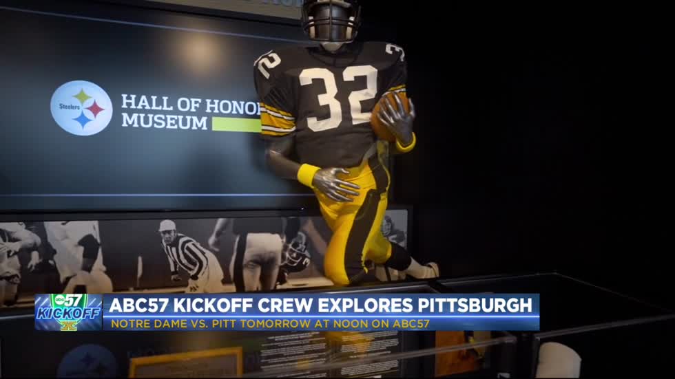 ABC57 crew hits Pittsburgh ahead of Notre Dame’s top 25 matchup.