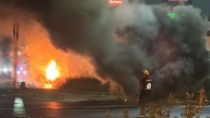 Incendio provoca cierre parcial de la carretera libre Monterrey