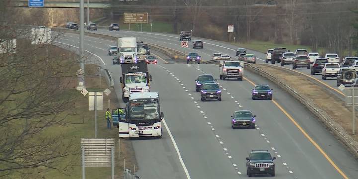 Man injured after falling off a bus driving on the Maine Turnpike