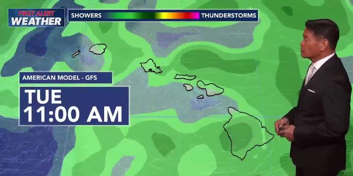 First Alert Forecast: Locally heavy rain, isolated thunderstorms on the horizon