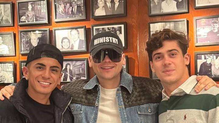 Franco Colapinto, Bizarrap y Thiago Almada, cena compartida en Madrid